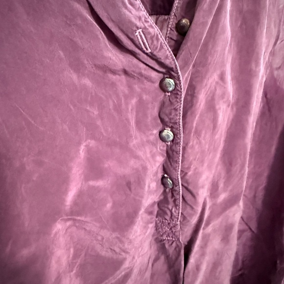 Vintage Tianello Deep Purple Sleeveless tunic - Picture 2 of 4